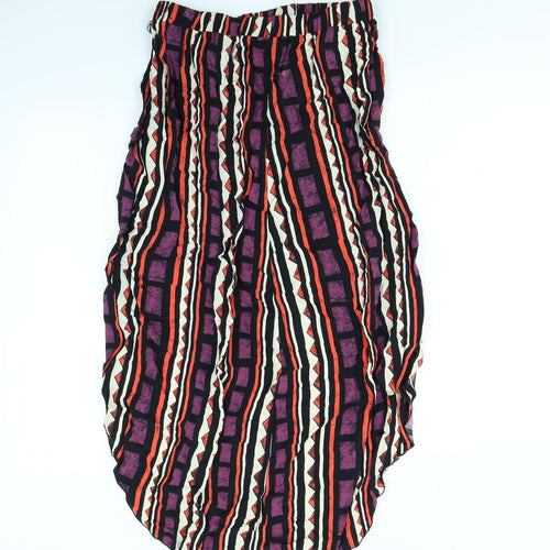 River Island Womens Multicoloured Striped  Flare Skirt Size 12