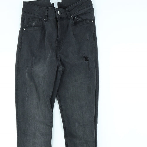 H&M Womens Black   Skinny Jeans Size 8 L29 in