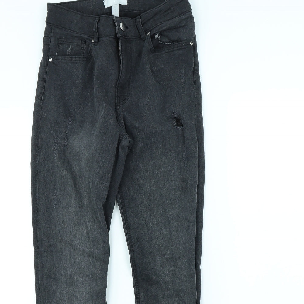 H&M Womens Black   Skinny Jeans Size 8 L29 in