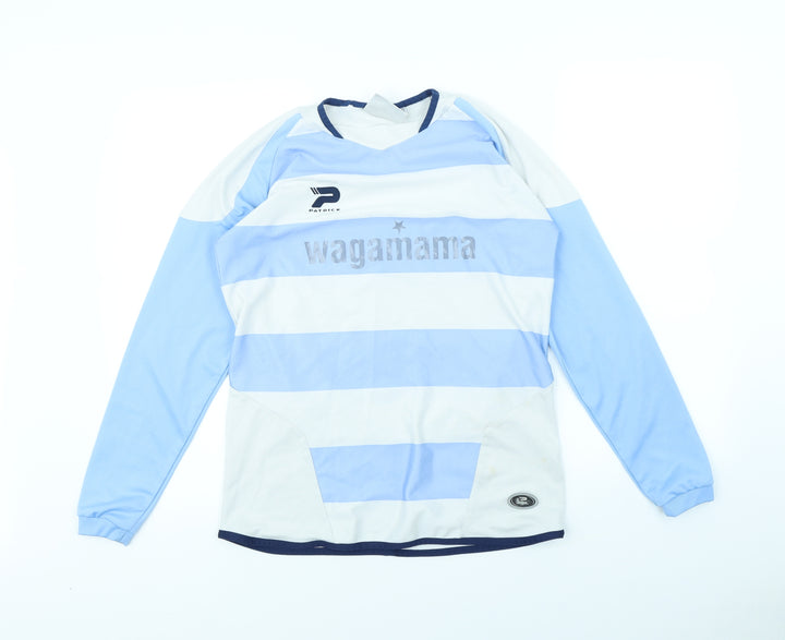 Patrick Boys Blue Striped Basic T-Shirt Size 11-12 Years