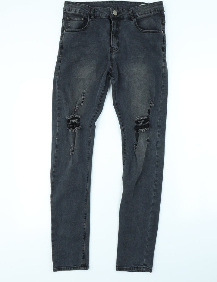 Preworn Mens Grey   Straight Jeans Size 32 in L30 in