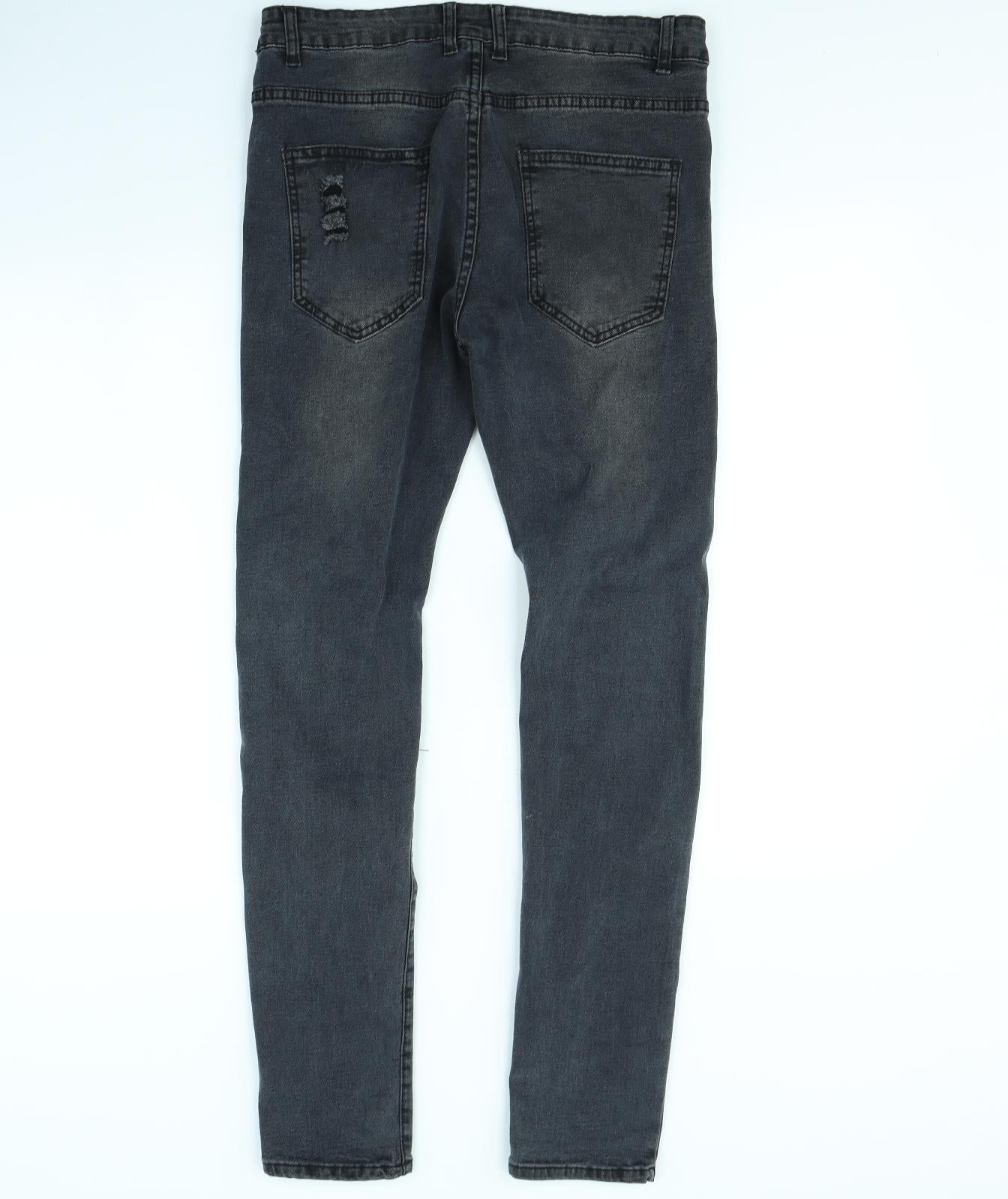 Preworn Mens Grey   Straight Jeans Size 32 in L30 in