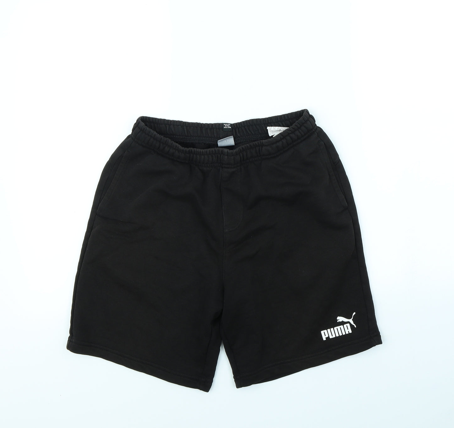 PUMA Boys Black   Sweat Shorts Size 15 Years