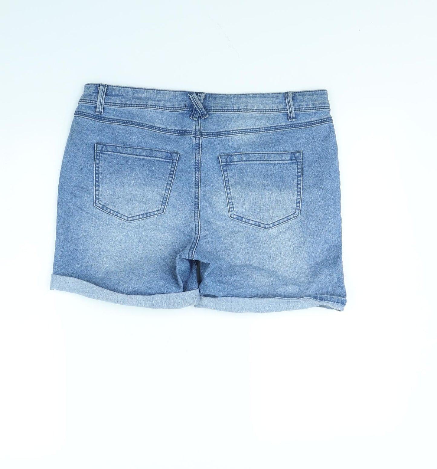 B you Womens Blue   Mom Shorts Size 34 in