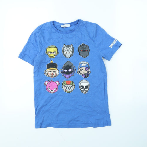Fortnite Boys Blue   Basic T-Shirt Size 10 Years  - Fortnite