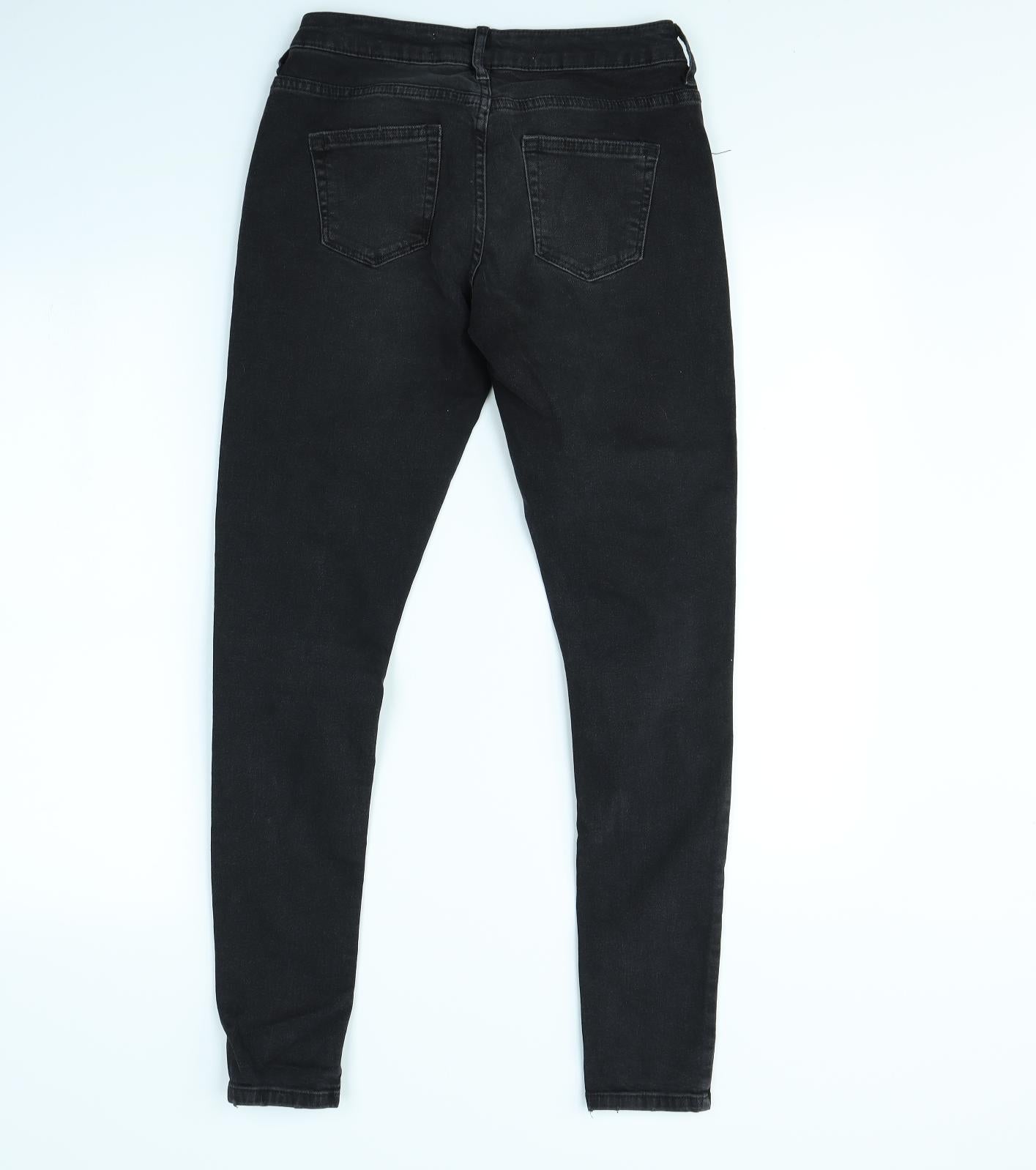 Denim & Co. Womens Black   Skinny Jeans Size 8 L29 in