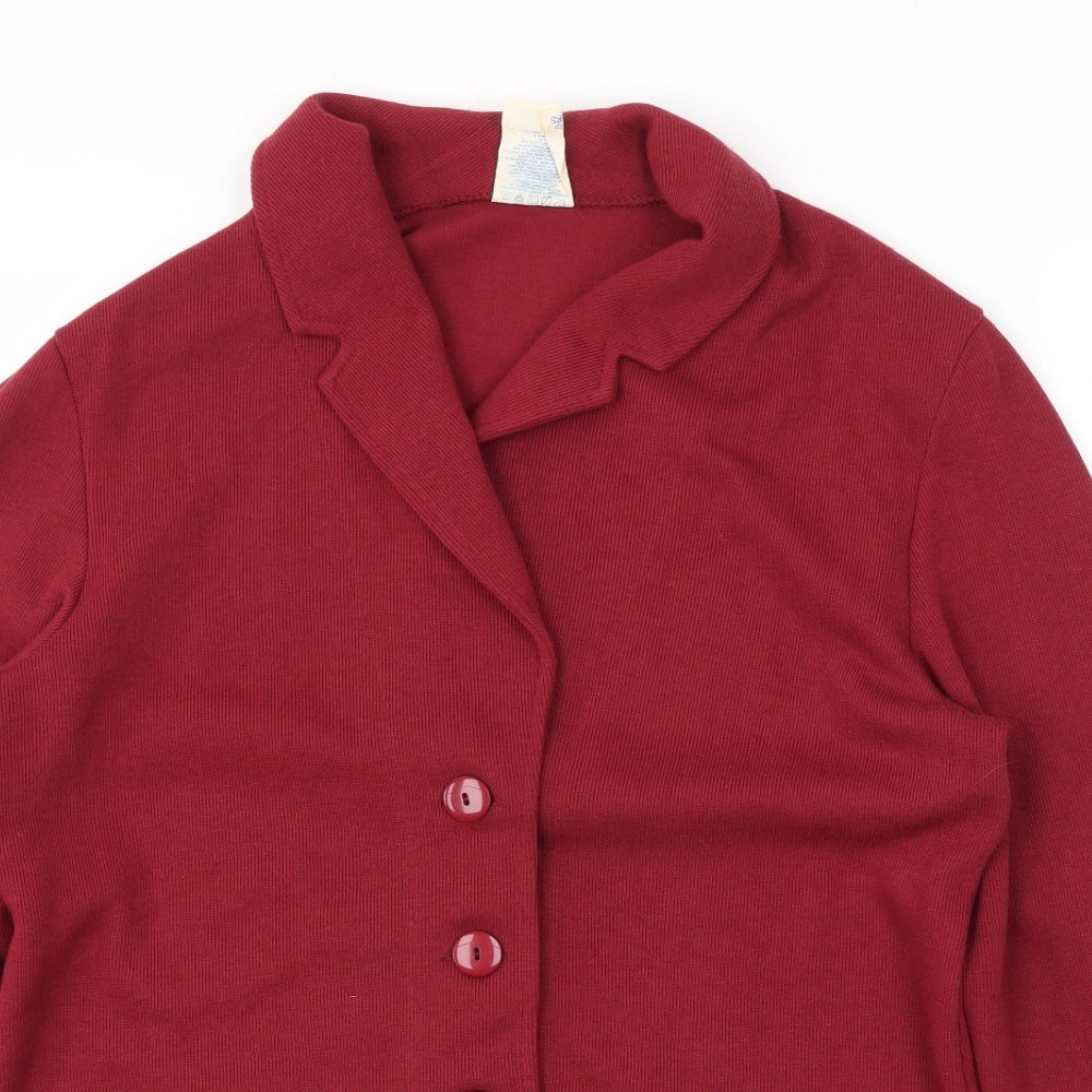 weekend Womens Red   Jacket Blazer Size S