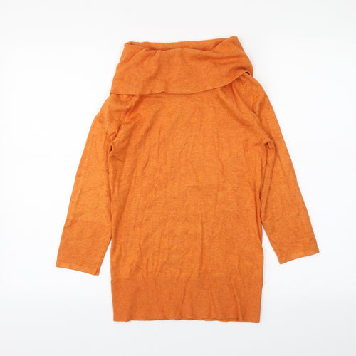 Mosaic Womens Orange   Basic T-Shirt Size S