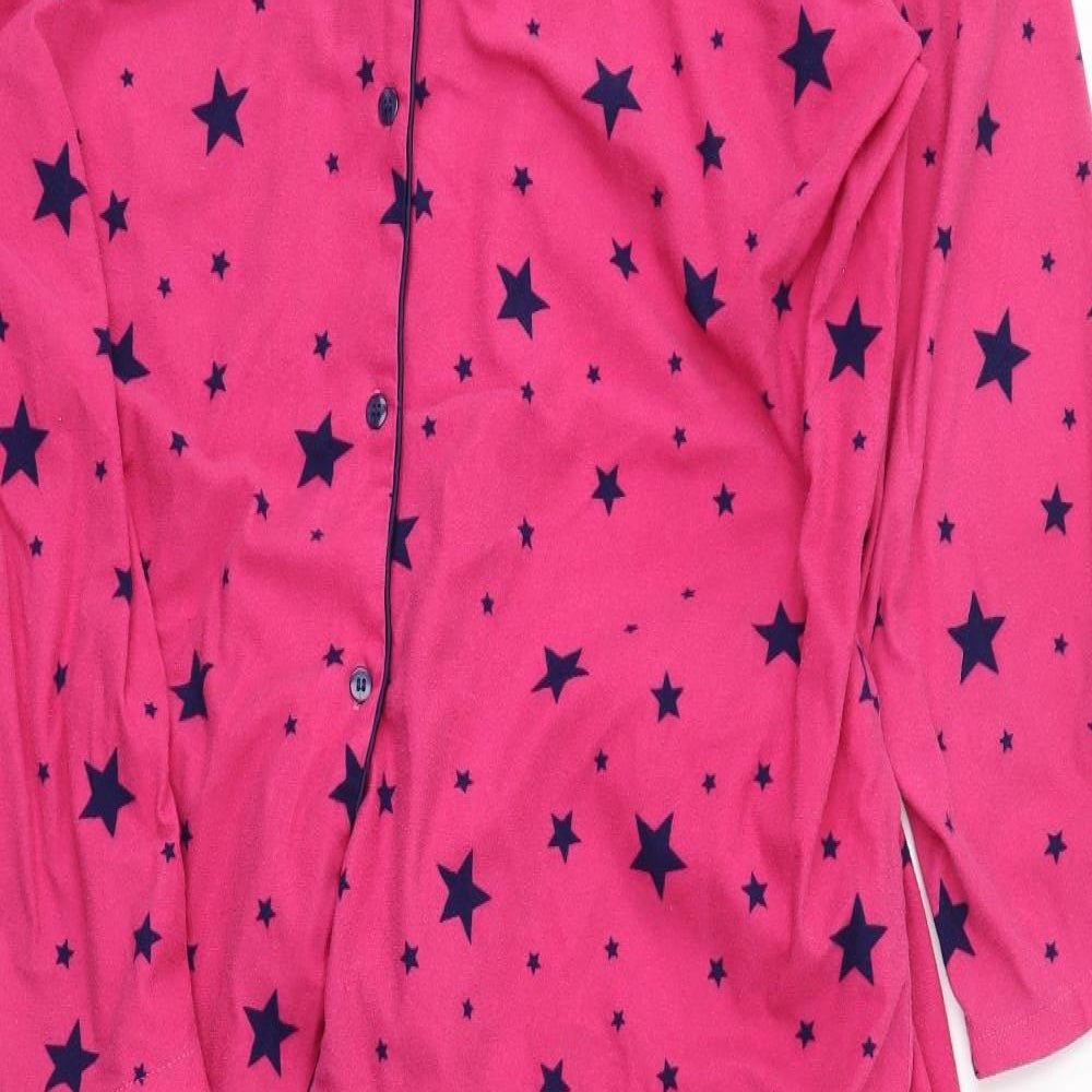 M&Co Womens Pink Solid  Capri Pyjama Set Size 20