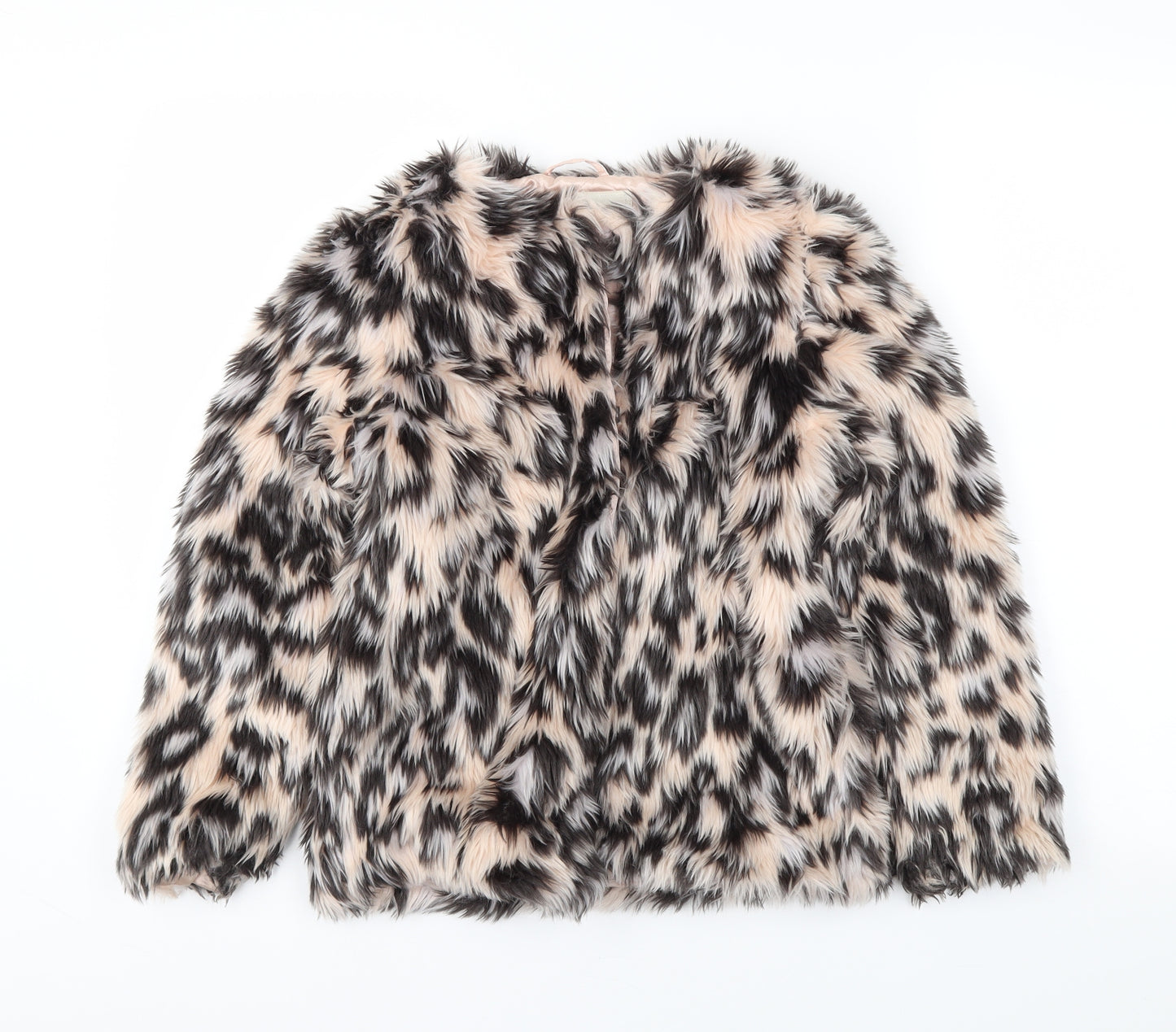 girlswear Girls Pink Animal Print  Jacket Coatigan Size 10 Years