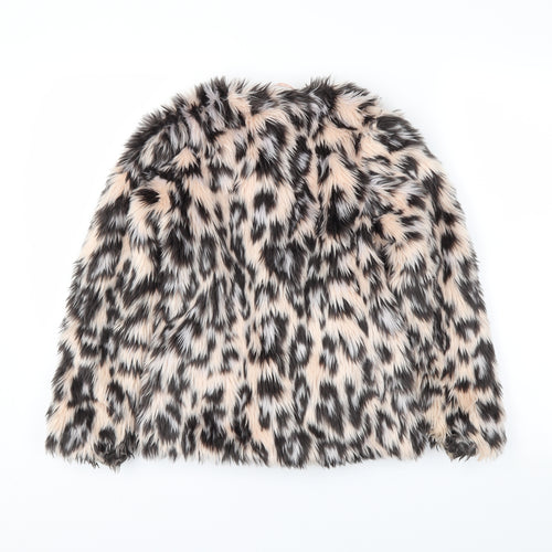 girlswear Girls Pink Animal Print  Jacket Coatigan Size 10 Years
