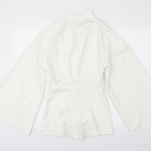 PRETTYLITTLETHING Womens White   Playsuit One-Piece Size 6 L4 in