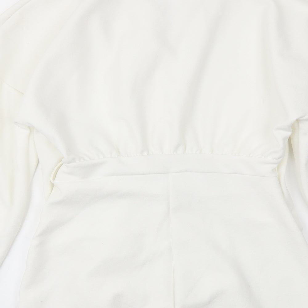 PRETTYLITTLETHING Womens White   Playsuit One-Piece Size 6 L4 in