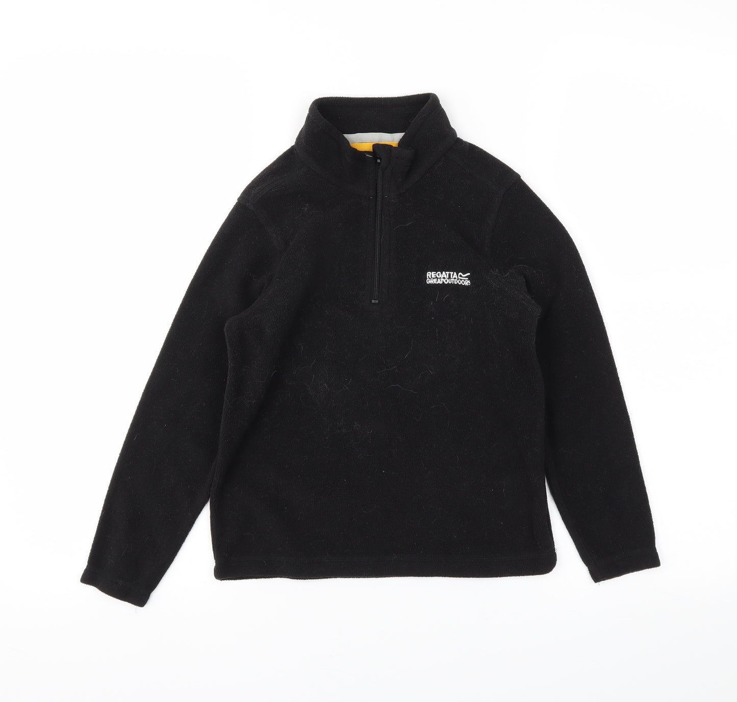 Regatta Boys Black   Henley Jumper Size 7-8 Years
