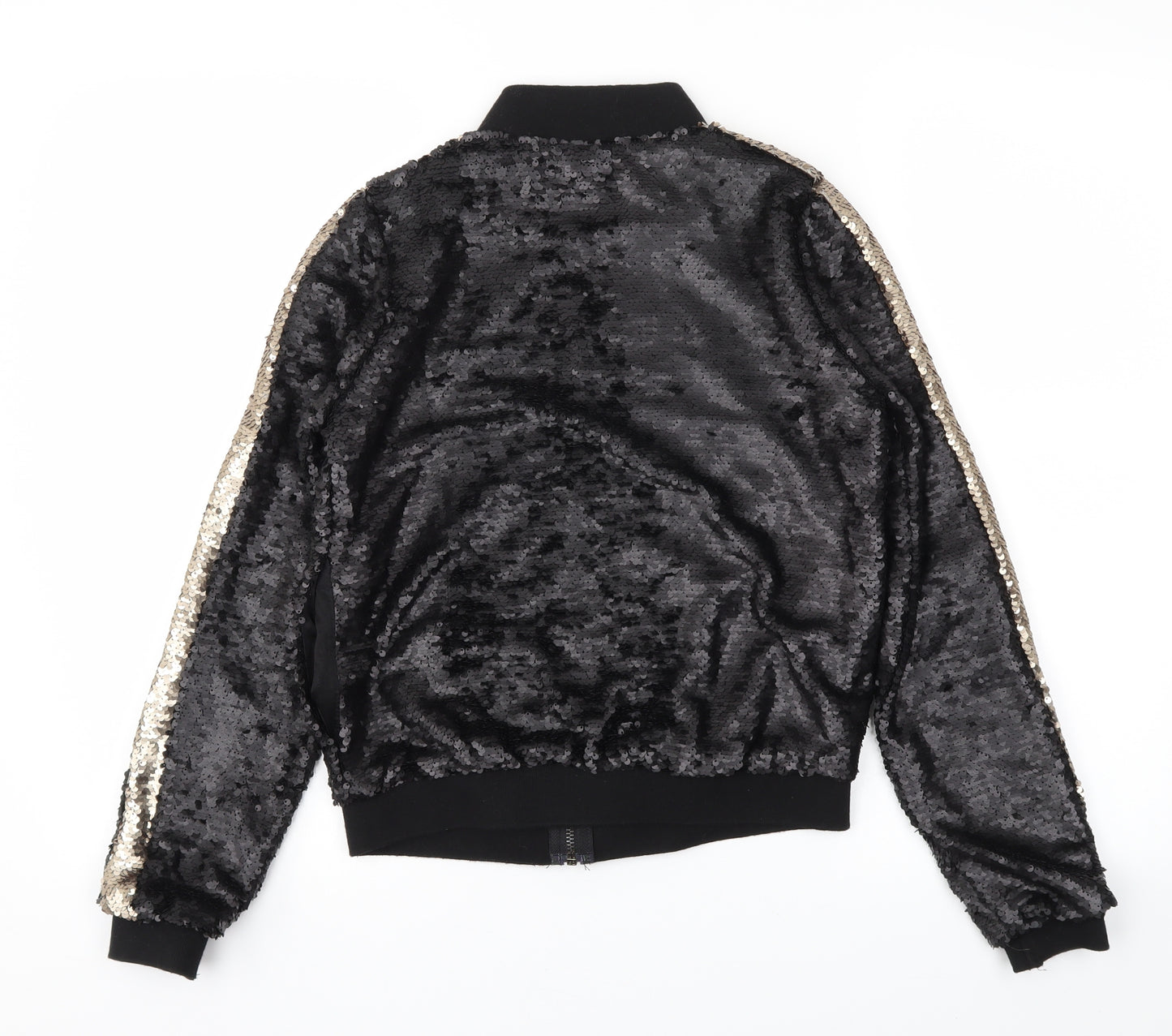 Fenchurch Womens Black   Varsity Jacket Jacket Size XS