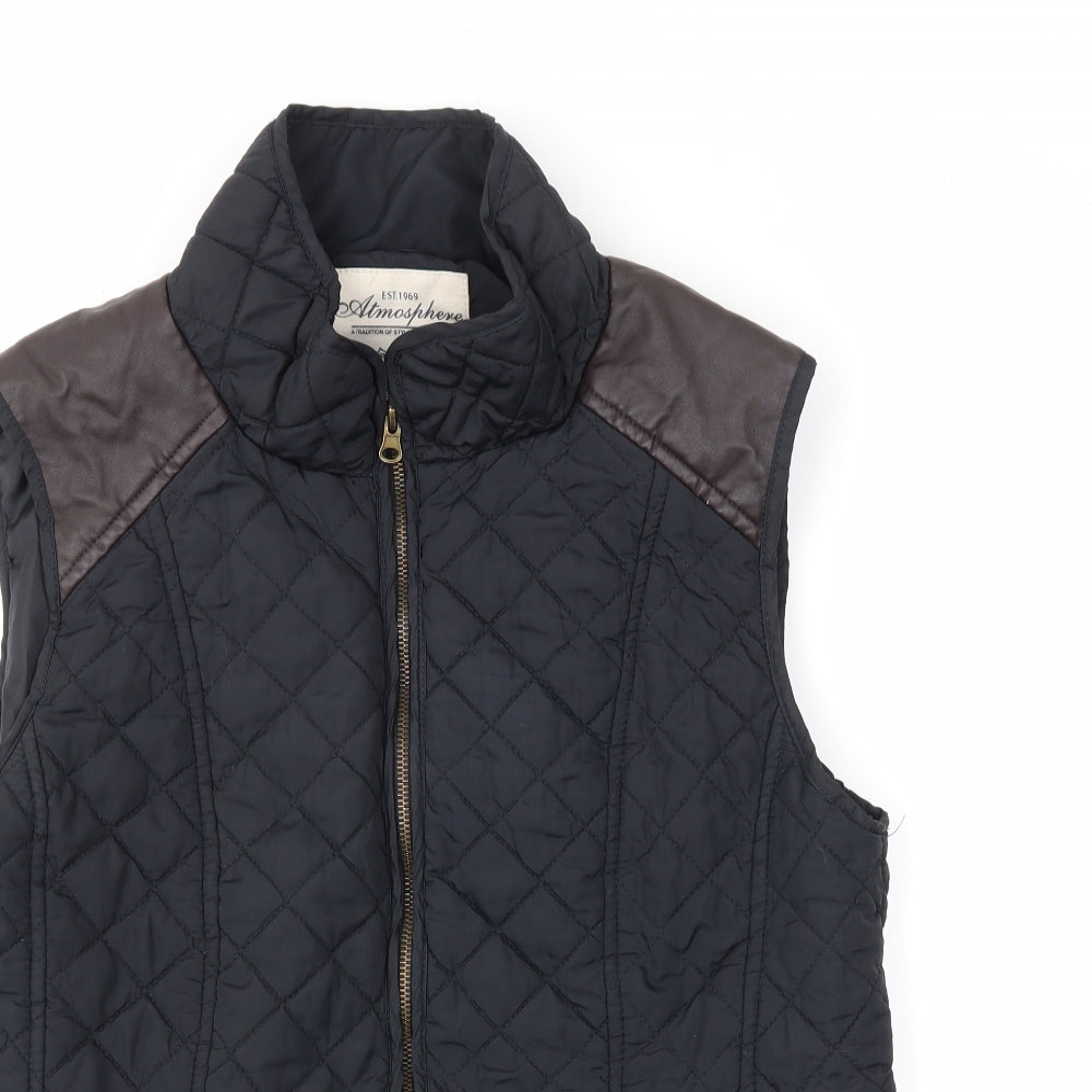 Atmosphere Womens Black   Gilet Coat Size 18