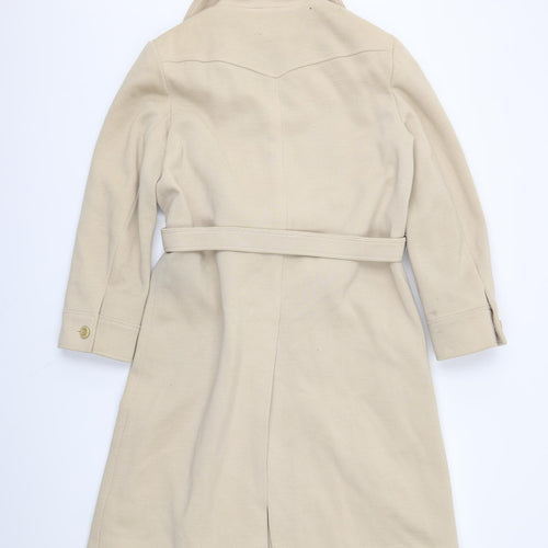 Jaeger Womens Beige   Trench Coat Coat Size 16