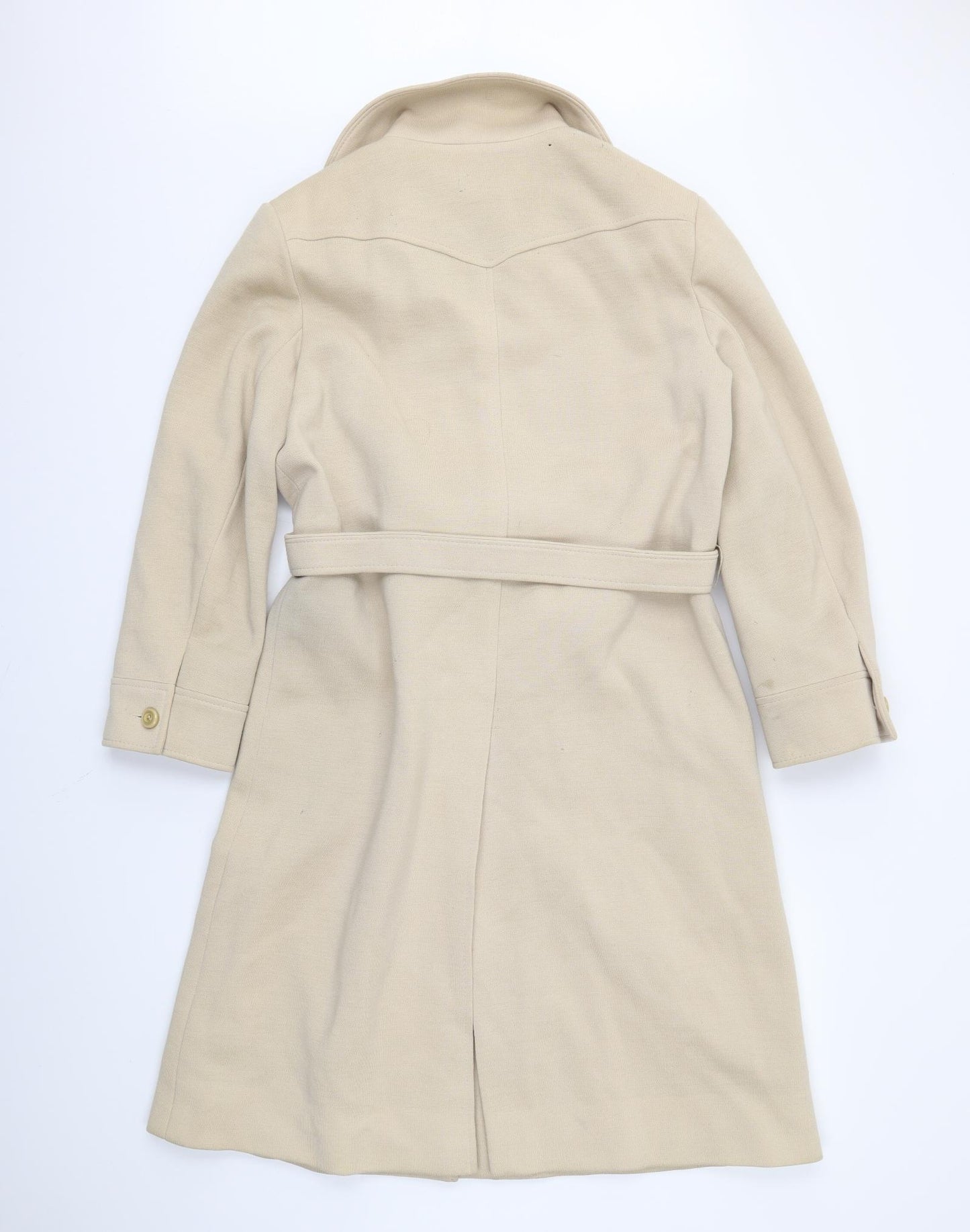 Jaeger Womens Beige   Trench Coat Coat Size 16