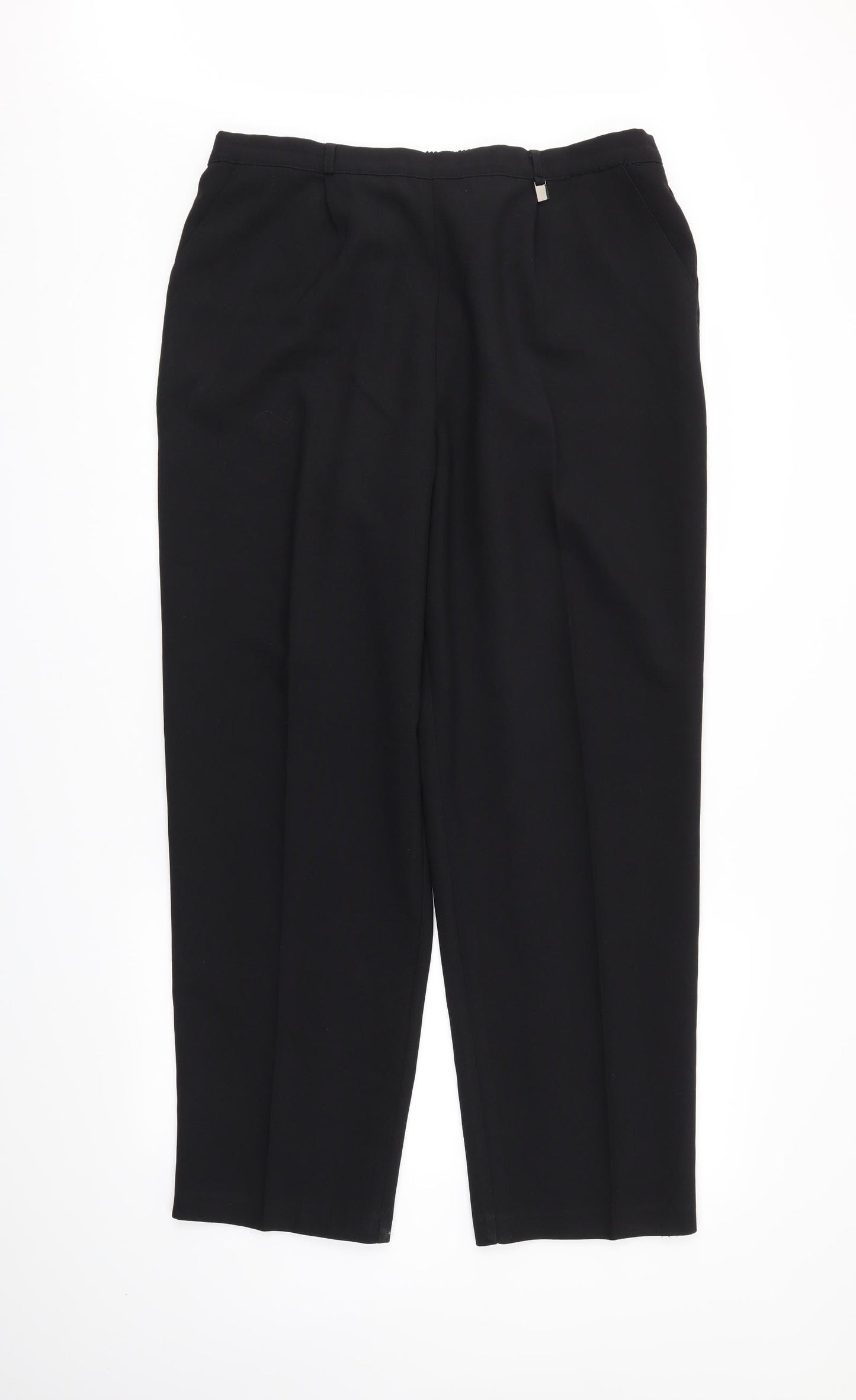 Preworn Womens Black   Trousers  Size 34 in L28 in
