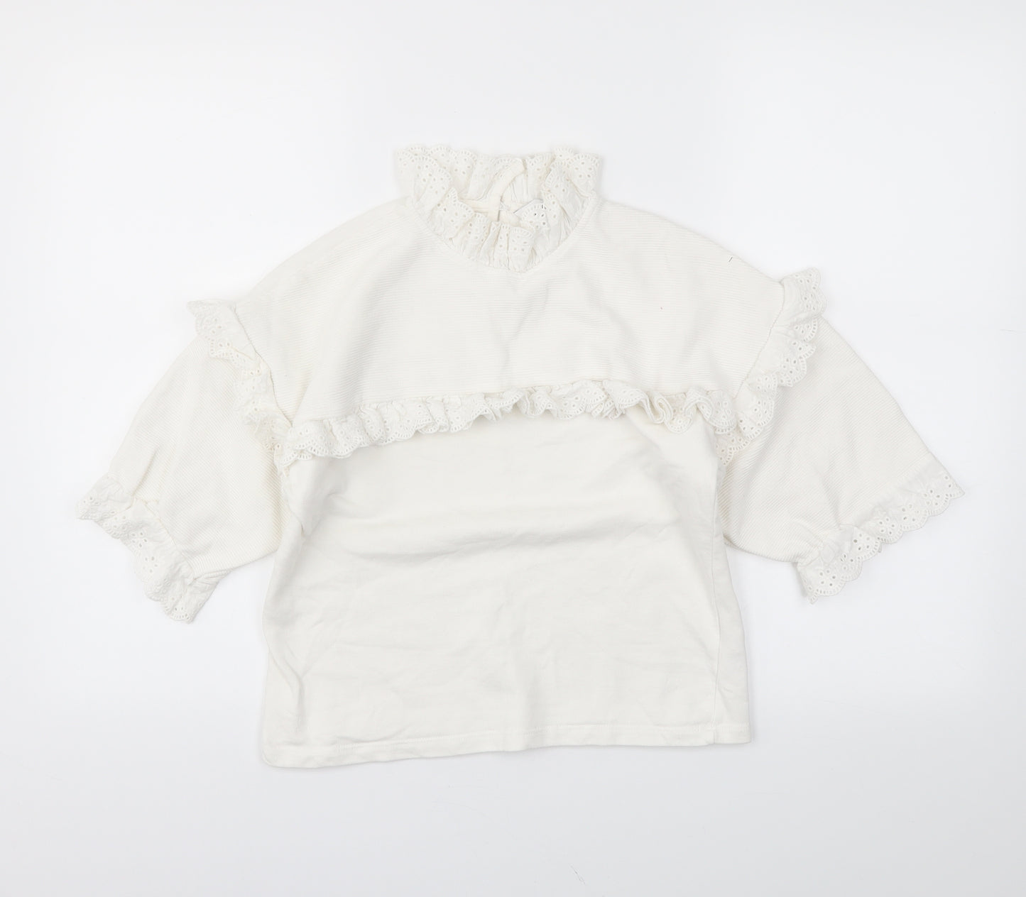 Very Girls White   Basic T-Shirt Size 12 Years