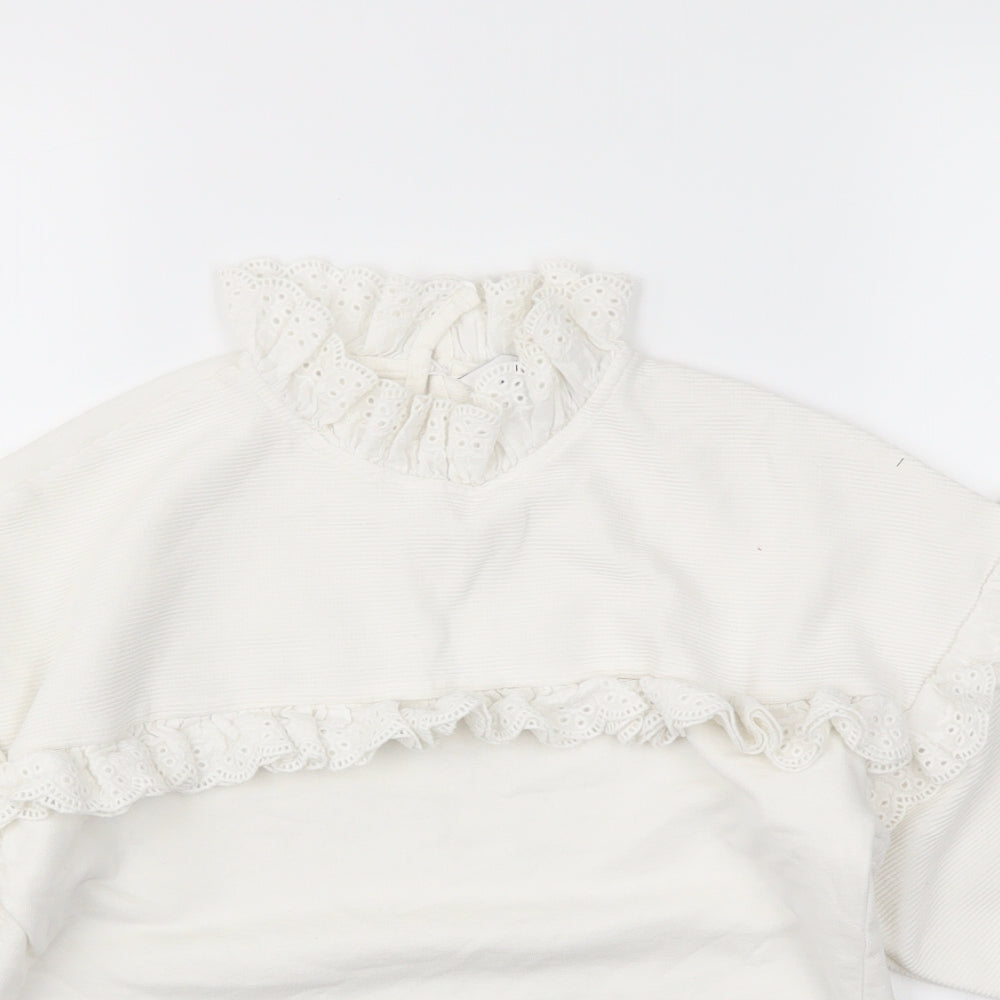 Very Girls White   Basic T-Shirt Size 12 Years