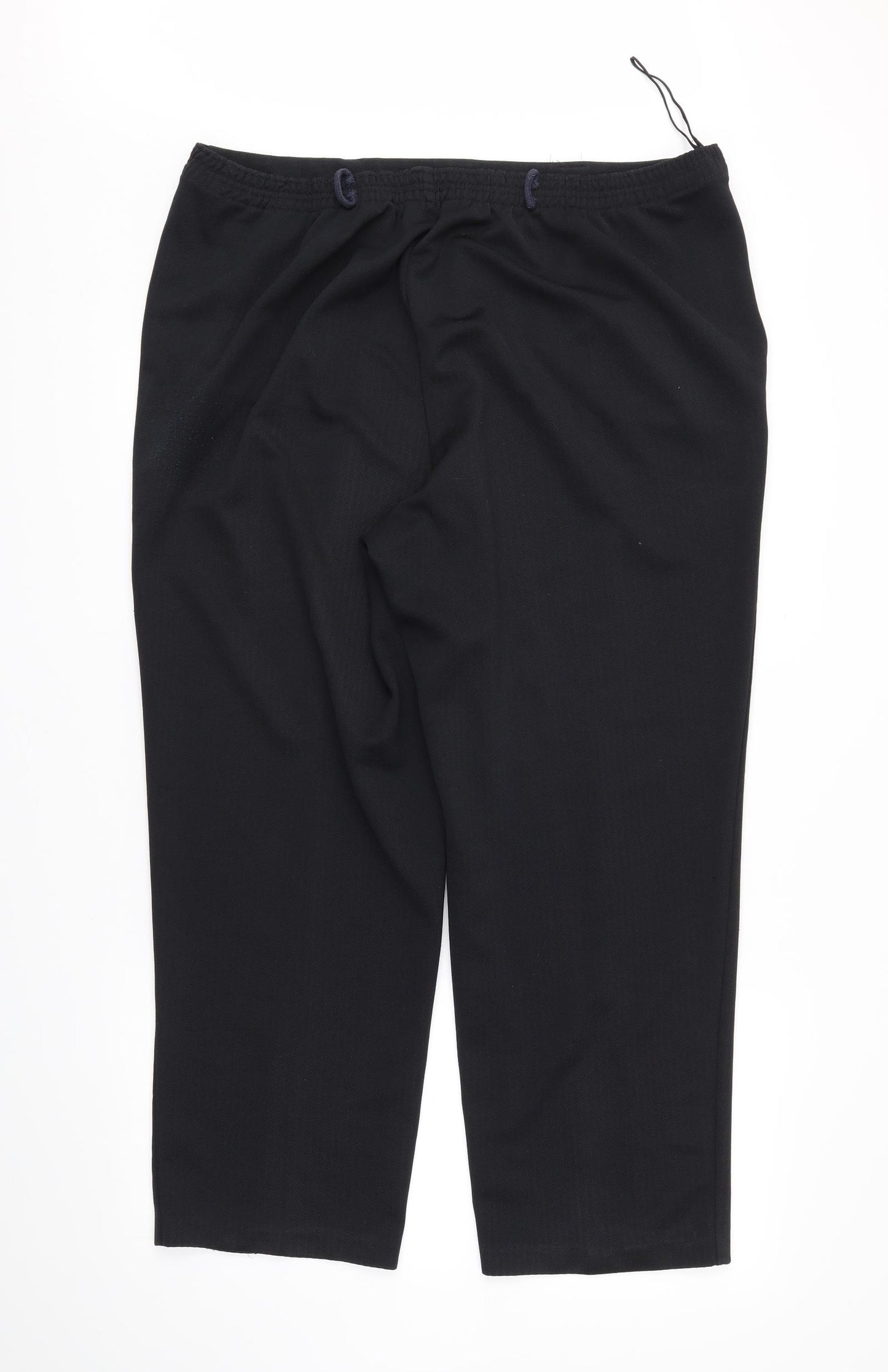 BM Womens Black   Trousers  Size 18 L25 in