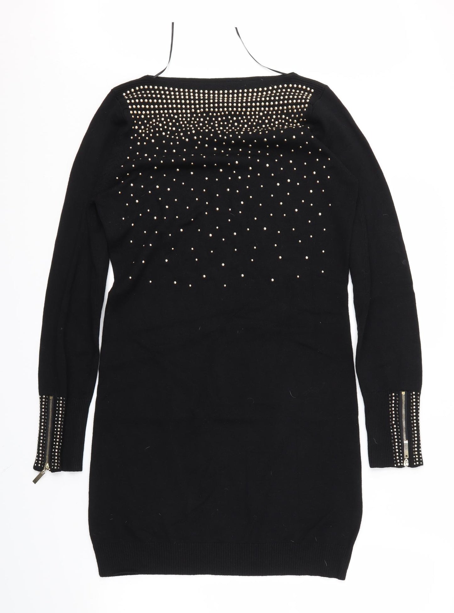 Quiz Womens Black   Tunic Jumper Size M