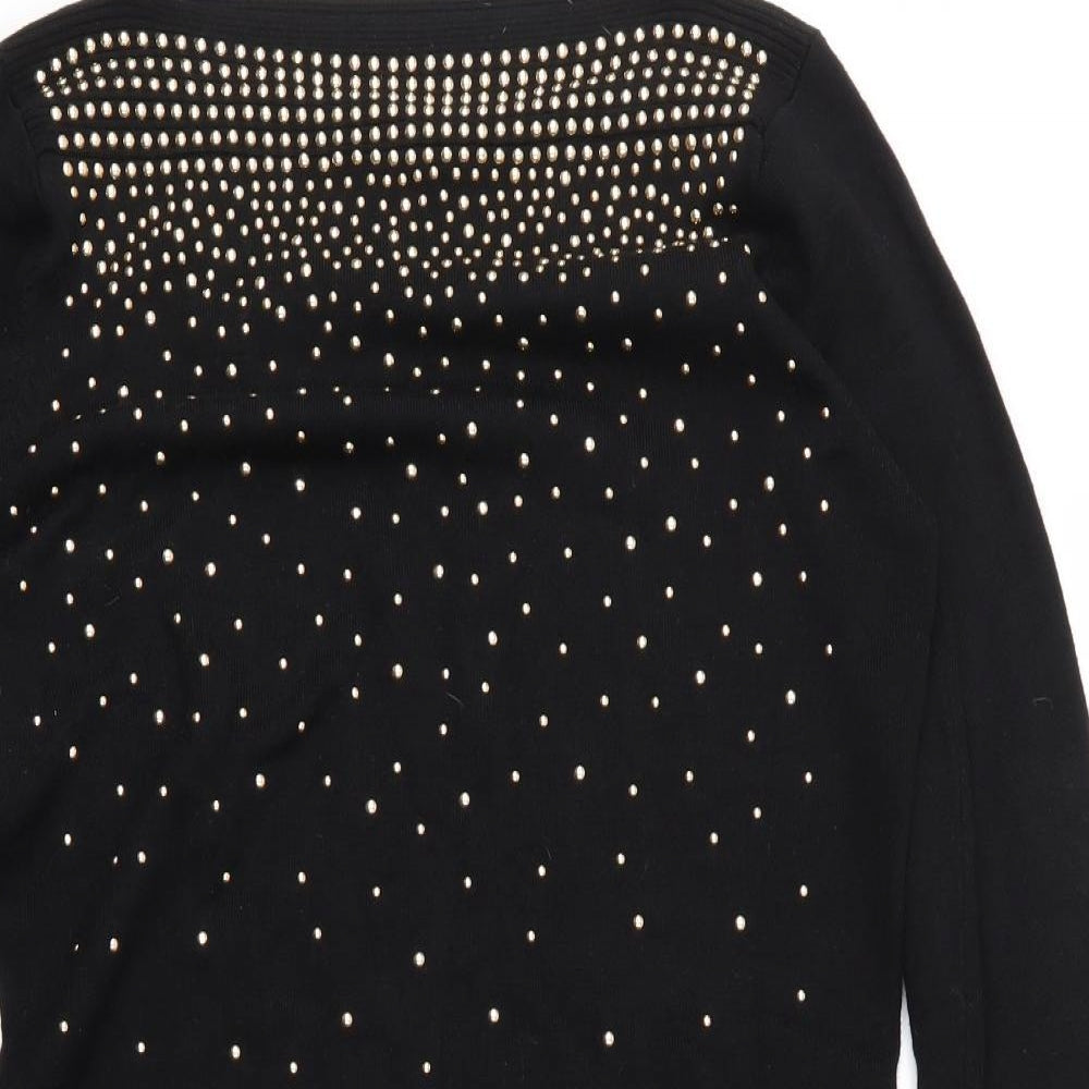 Quiz Womens Black   Tunic Jumper Size M