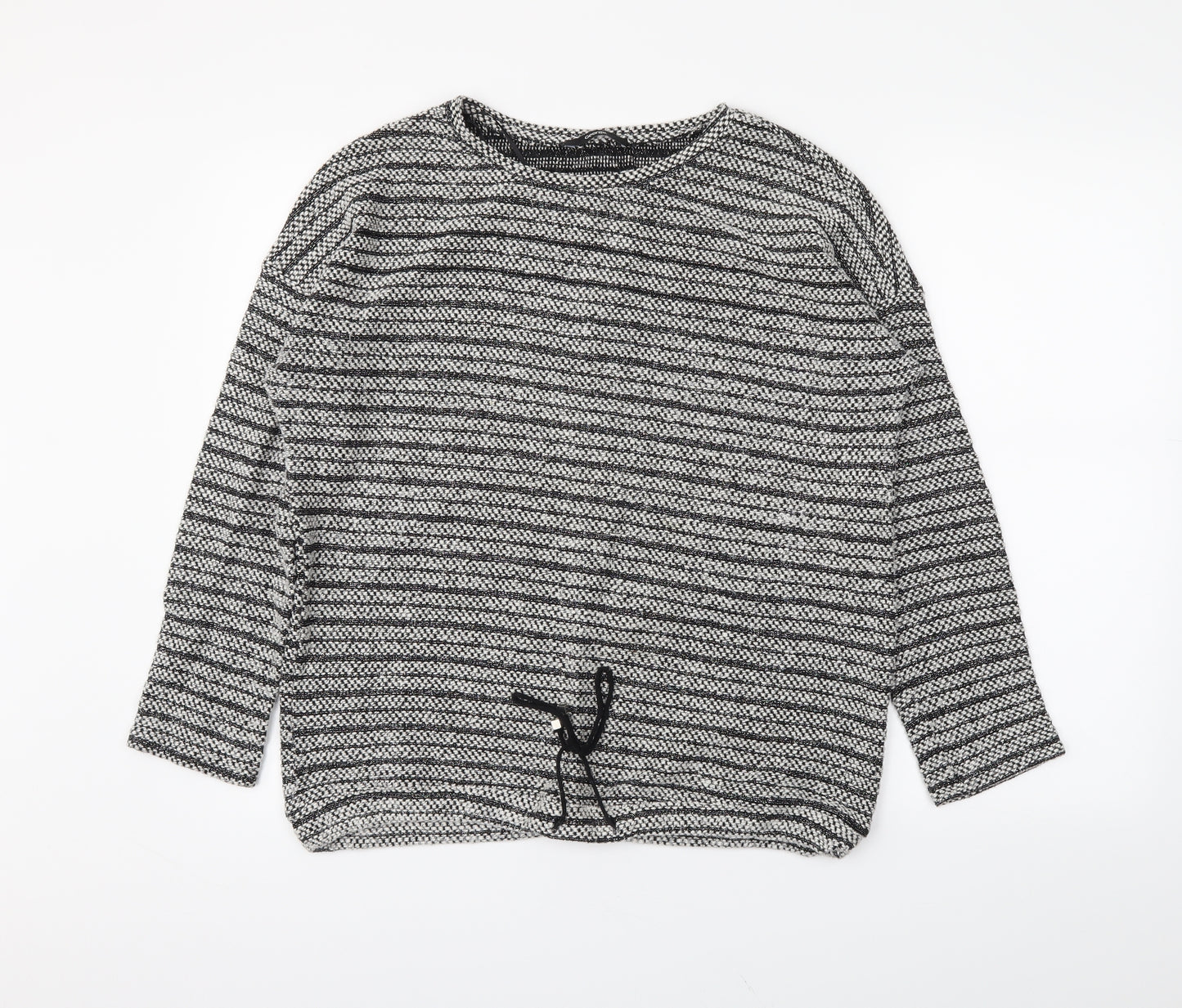 George Womens Grey Striped  Pullover Jumper Size 16