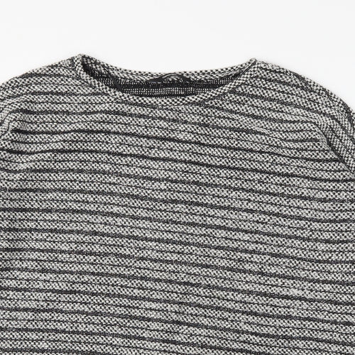 George Womens Grey Striped  Pullover Jumper Size 16