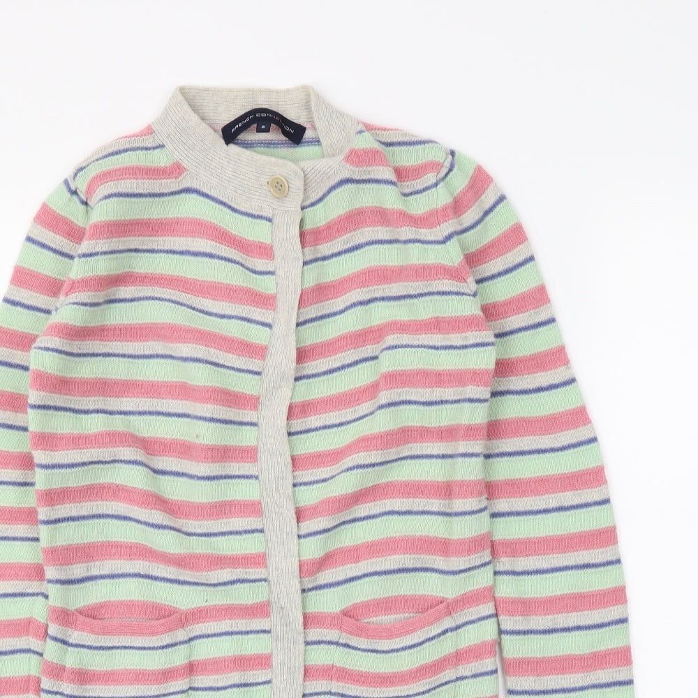 French Connection Womens Pink Striped  Cape Jumper Size S