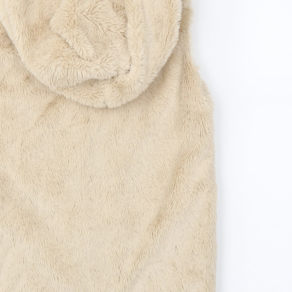 Nutmeg Girls Beige   Gilet Coatigan Size 12-13 Years