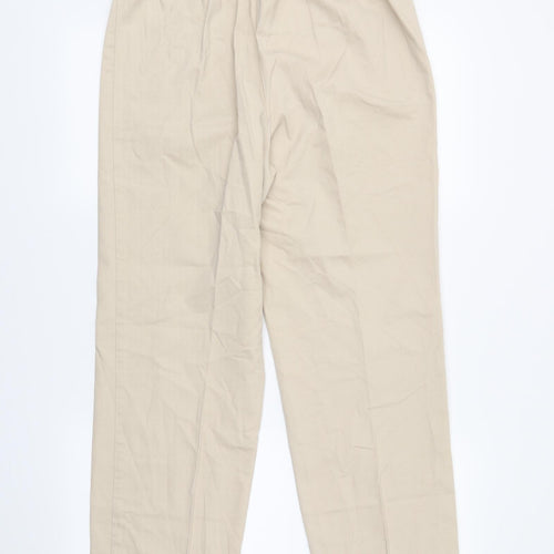 M&S Womens Beige   Trousers  Size 12 L29 in