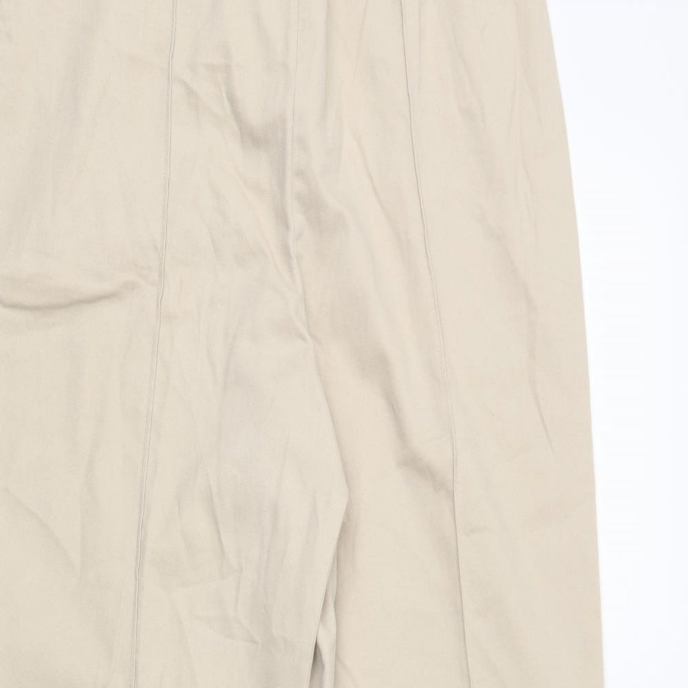 M&S Womens Beige   Trousers  Size 12 L29 in