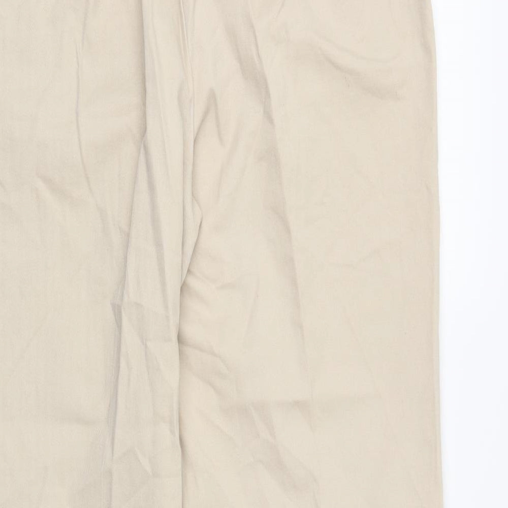 M&S Womens Beige   Trousers  Size 12 L29 in