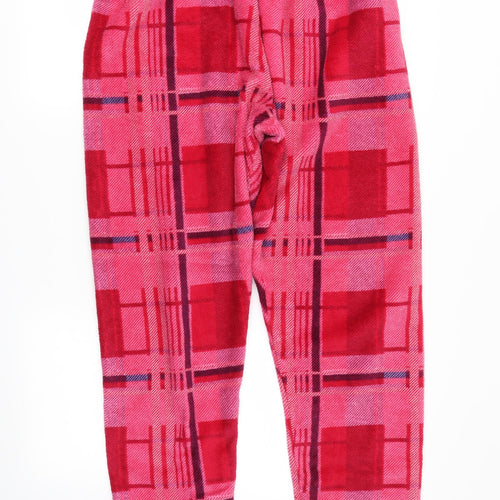 Preworn Womens Pink Plaid  Capri One Piece Size L