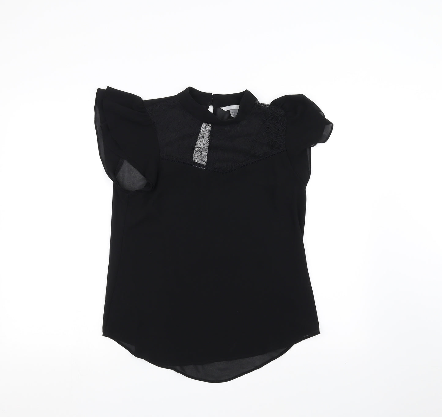 H&M Womens Black   Basic T-Shirt Size 8