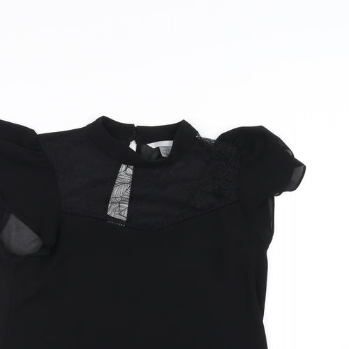 H&M Womens Black   Basic T-Shirt Size 8