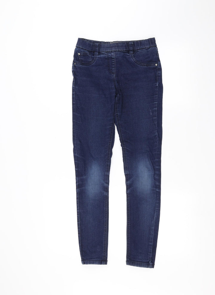 NEXT Girls Blue  Denim Skinny Jeans Size 11 Years