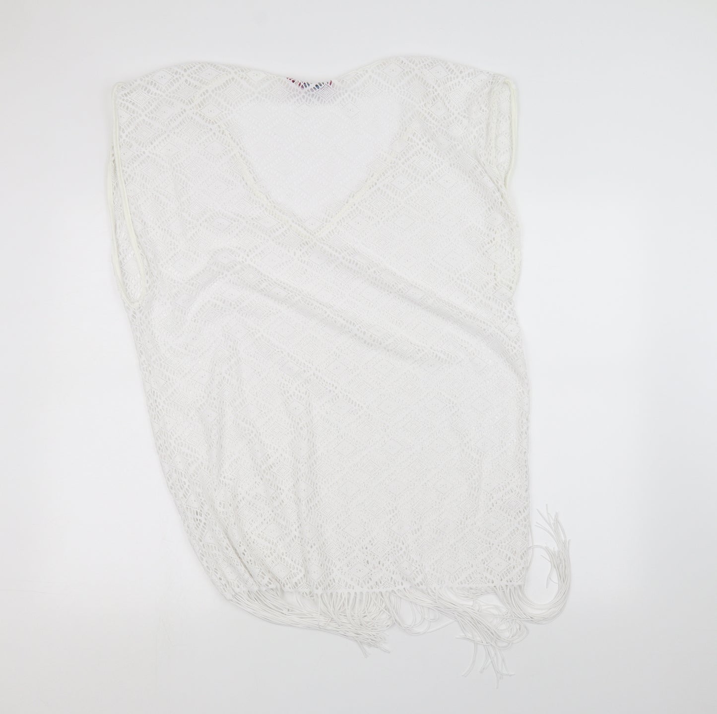 boutique Womens White  Knit Basic T-Shirt Size S