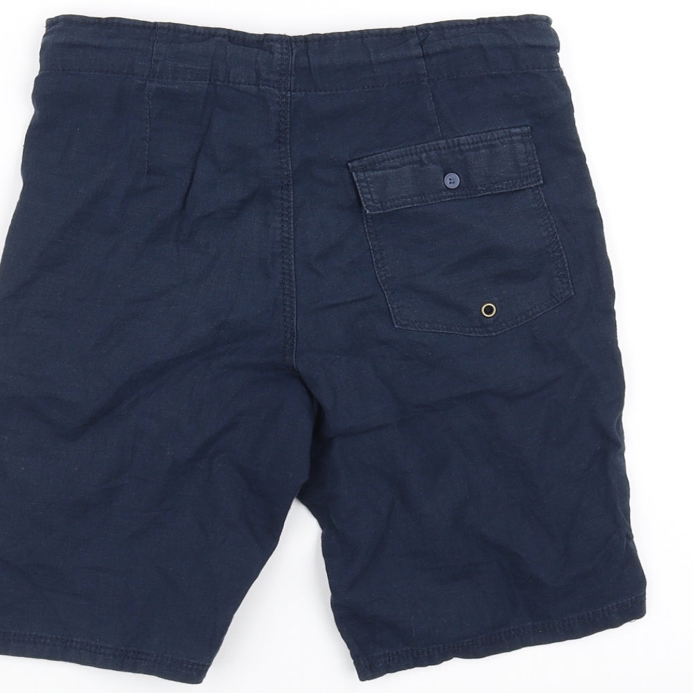 H&M Girls Blue   Chino Shorts Size 9-10 Years