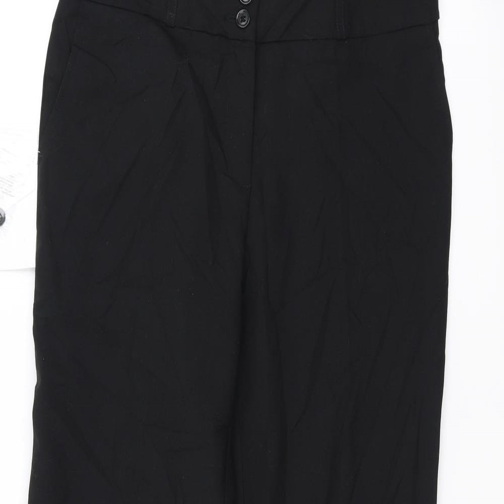 Simon Jersey Womens Black   Trousers  Size 12 L28 in