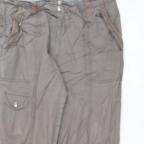 DEBINHAMS Womens Grey   Trousers  Size 16 L28 in