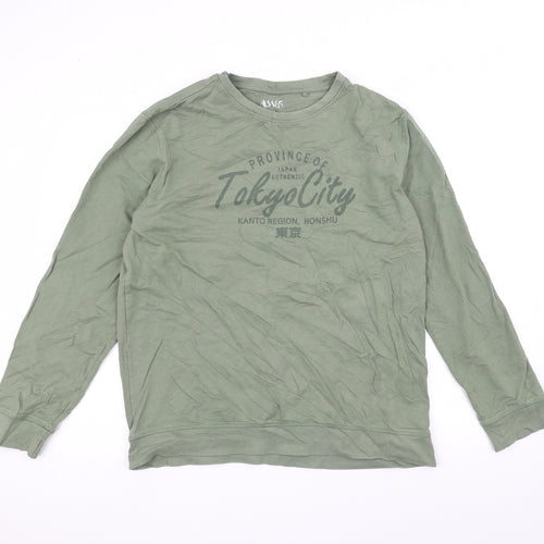 Acw85 Womens Green   Pullover Jumper Size L
