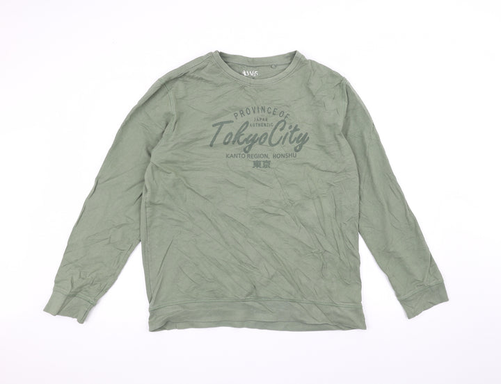 Acw85 Womens Green   Pullover Jumper Size L