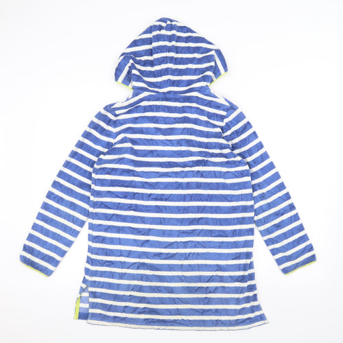 Johnnie B Boys Blue Striped  Pullover Hoodie Size 11-12 Years