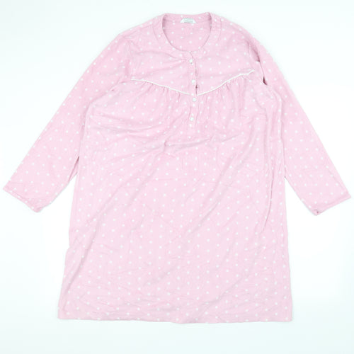 Marks and Spencer Womens Pink Polka Dot  Pullover Jumper Size 16