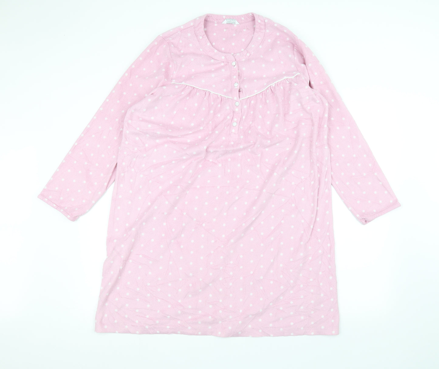 Marks and Spencer Womens Pink Polka Dot  Pullover Jumper Size 16