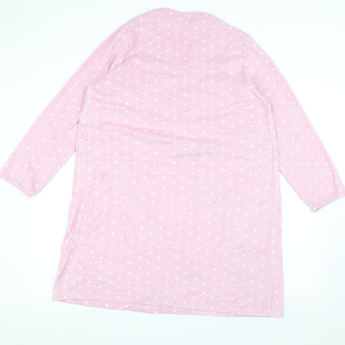 Marks and Spencer Womens Pink Polka Dot  Pullover Jumper Size 16
