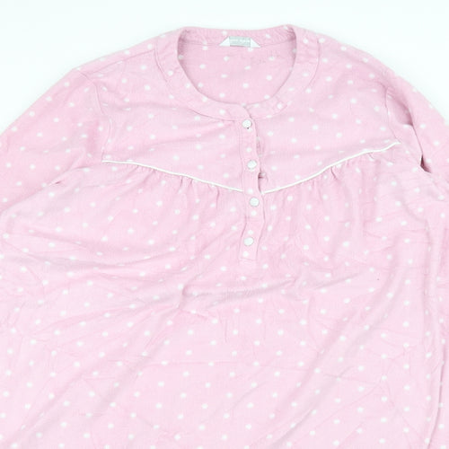 Marks and Spencer Womens Pink Polka Dot  Pullover Jumper Size 16